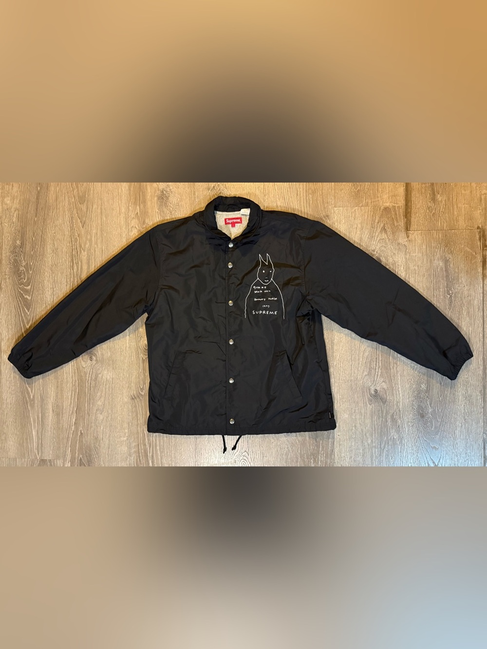 Supreme men’s Gummo Coaches Jacket in black
